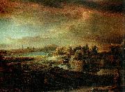 REMBRANDT Harmenszoon van Rijn landskap med diligens Spain oil painting artist
